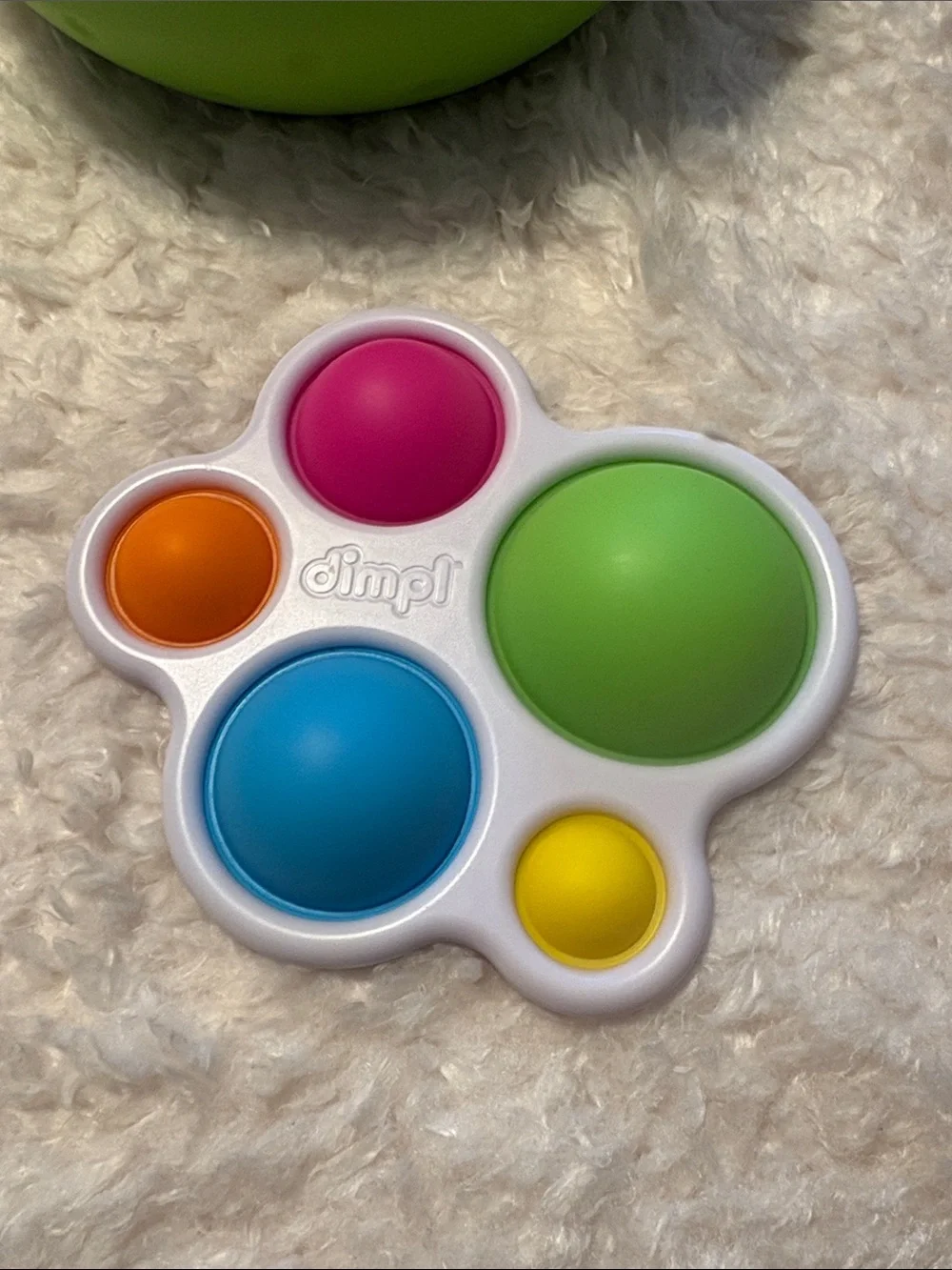Fat Brain Toys Set of 3 Dimpl, SpinnyPins and Tugl Cube